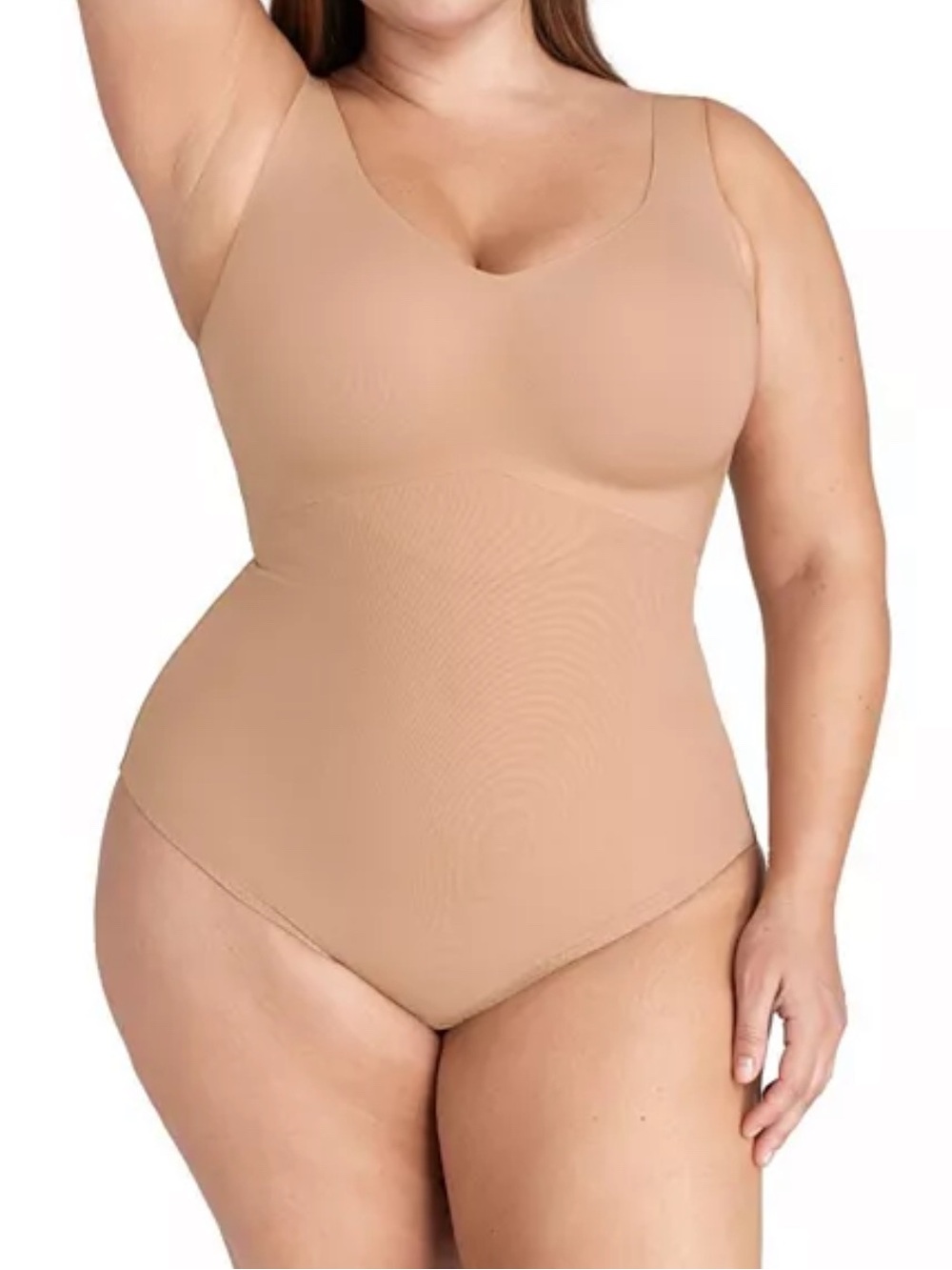 Honeylove Tank Bodysuit Sand Nude Stretch Compression Shapewear NWOT Womens 3X